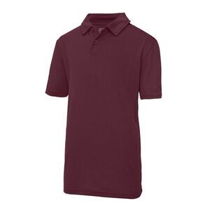 Just Cool Kids Big Boys Sports Polo Plain Shirt (Pack of 2) / Burgundy
